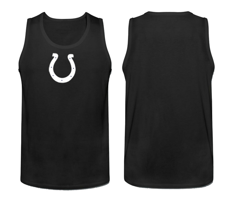Mens Nike Black 2 Indianapolis Colts Cotton Team Tank Top 