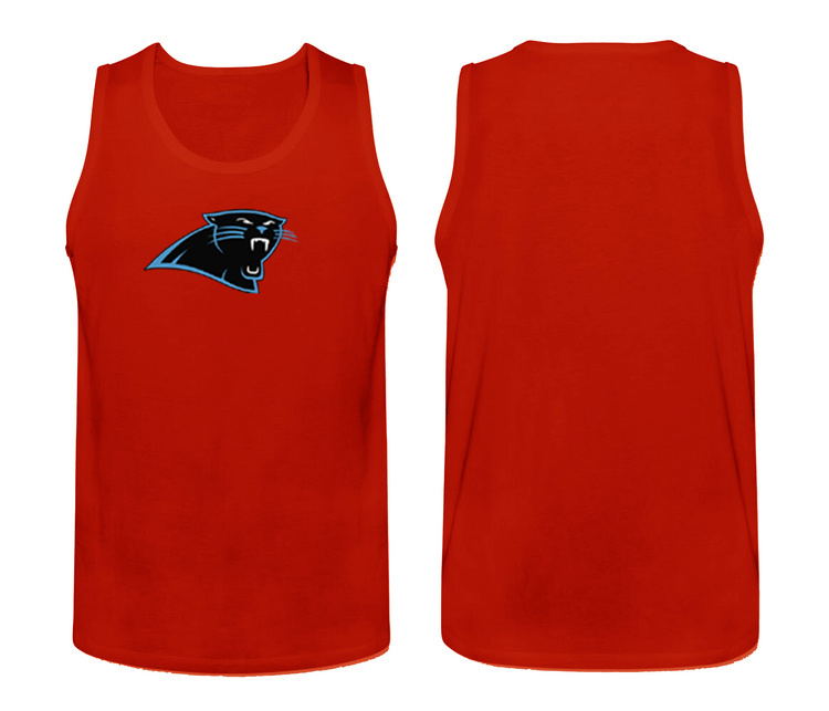 Mens Nike Red Carolina Panthers Cotton Team Tank Top 
