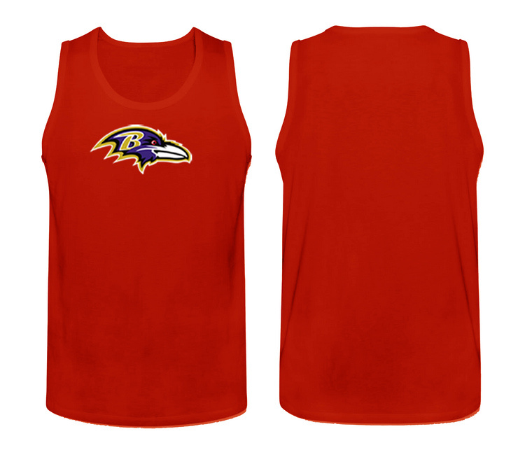 Mens Nike Red Baltimore Ravens Cotton Team Tank Top 