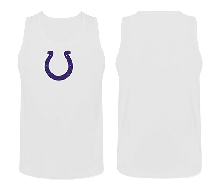 Mens Nike White Indianapolis Colts Cotton Team Tank Top 