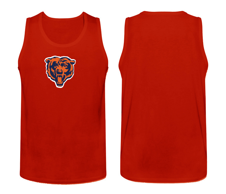 Mens Nike Red 2 Chicago Bears Cotton Team Tank Top 