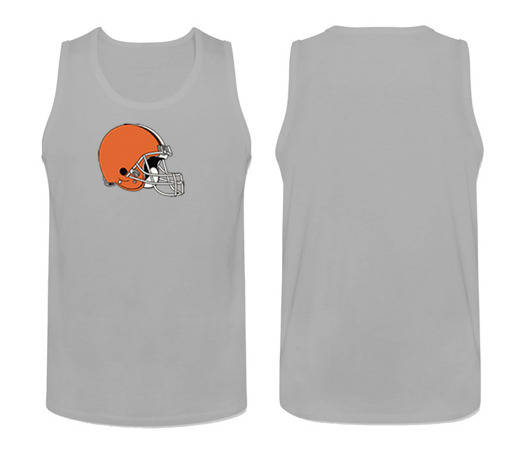 Mens Nike L.Grey Cleveland Browns Cotton Team Tank Top 