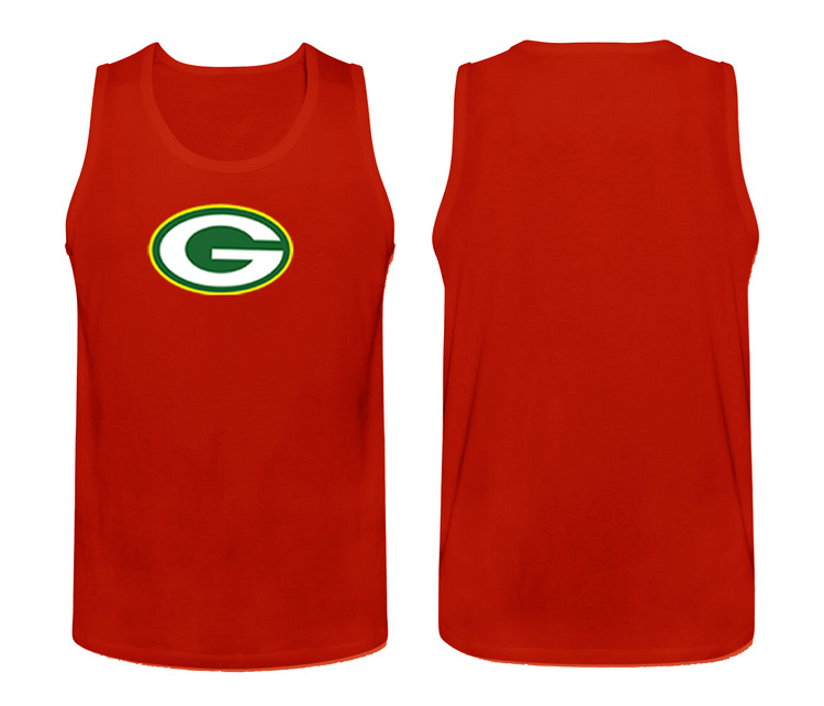 Mens Nike Red Green Bay Packers Cotton Team Tank Top 