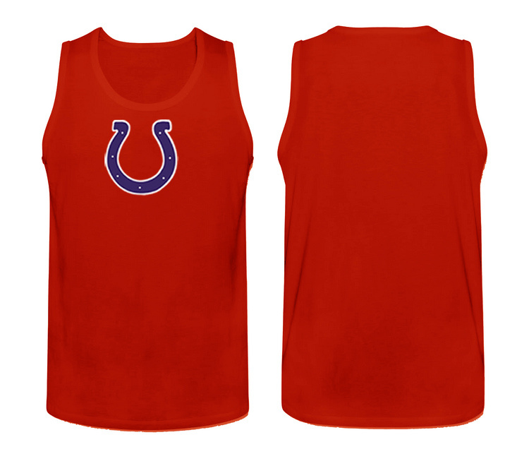 Mens Nike Red Indianapolis Colts Cotton Team Tank Top 