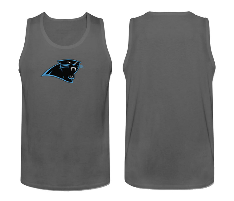 Mens Nike Grey Carolina Panthers Cotton Team Tank Top 