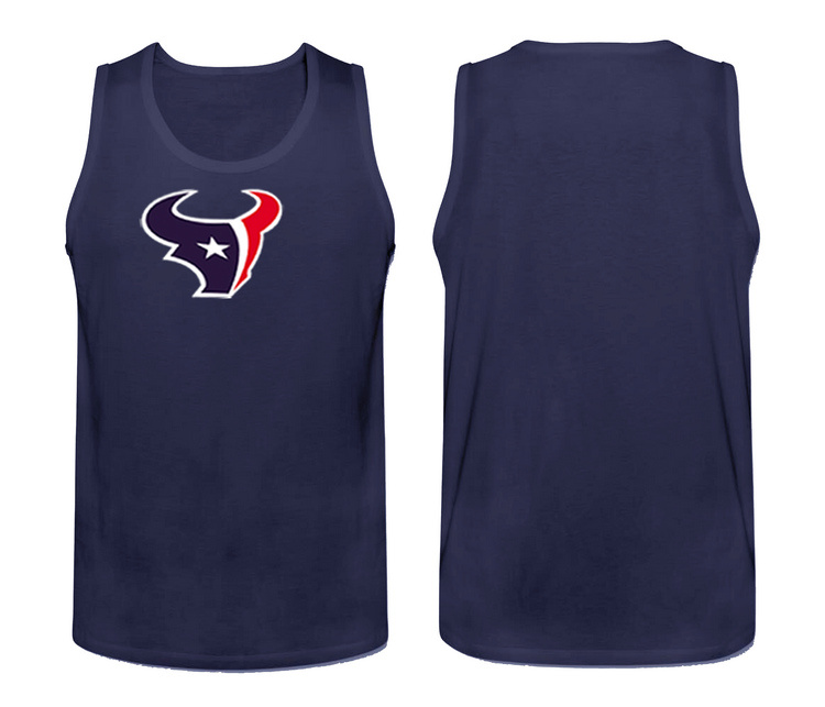 Mens Nike D.Blue Houston Texans Cotton Team Tank Top 