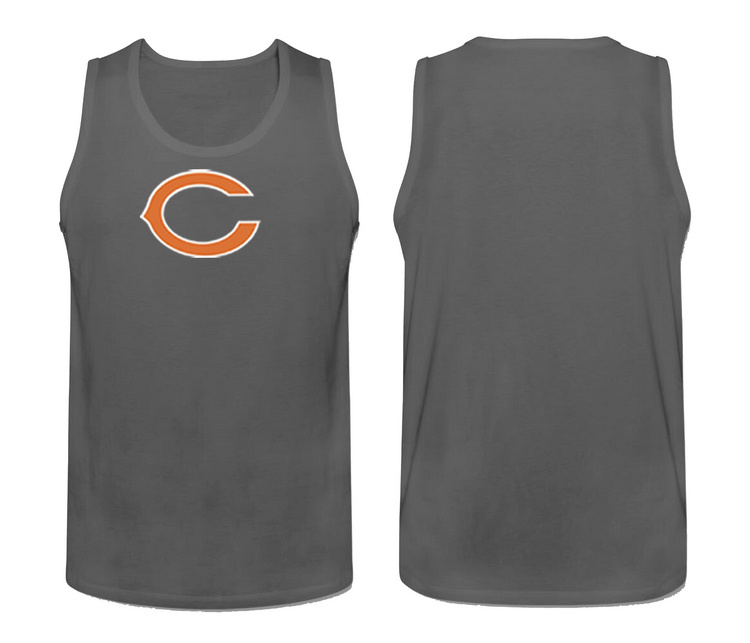 Mens Nike Grey Chicago Bears Cotton Team Tank Top 