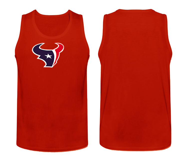 Mens Nike Red Houston Texans Cotton Team Tank Top 