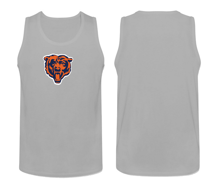 Mens Nike L.Grey 2 Chicago Bears Cotton Team Tank Top 