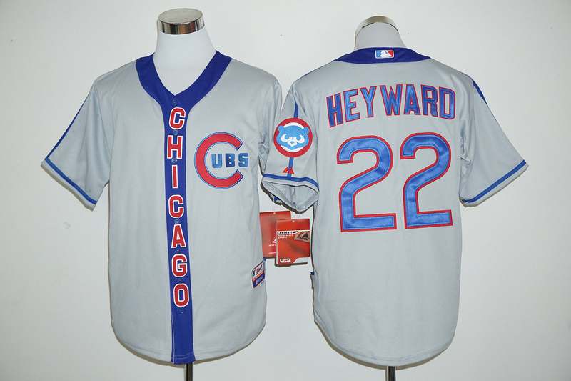 MLB Chicago Cubs #22 Heyward Grey Jersey