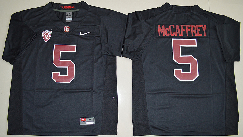 Stanford Cardinal Christian McCaffrey 5 College Football Jersey - Blackout 