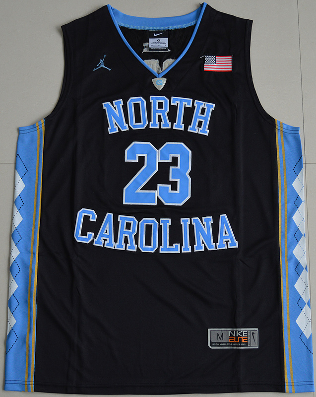 2016 North Carolina Tar Heels Michael Jordan 23 College Basketball Jersey - Black 