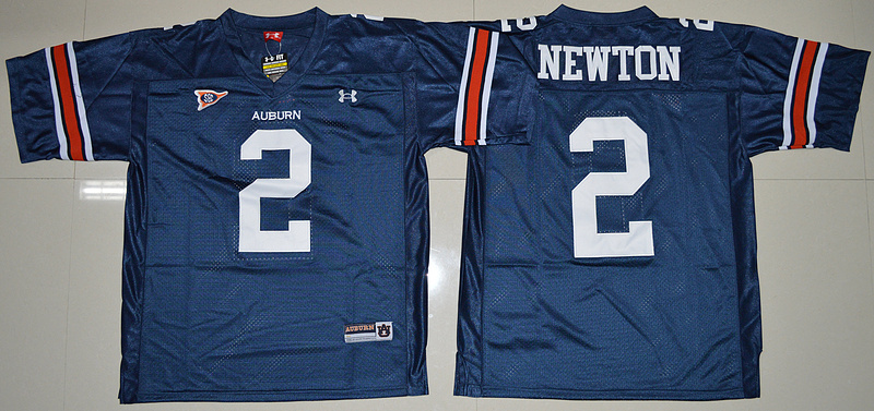 NCAA Auburn Tigers #2 Cameron Newton Blue jersey
