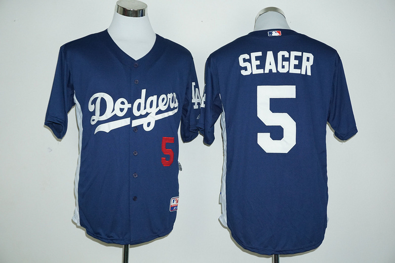 MLB Los Angeles Dodgers #5 Seager D.Blue Jersey