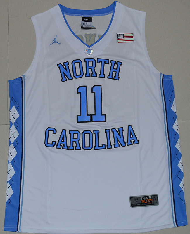 2016 North Carolina Tar Heels Brice Johnson 11 College Basketball Jersey - White 