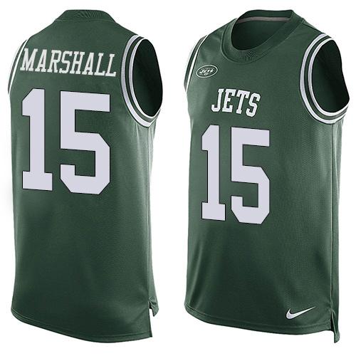 NFL New York Jets #15 Marshall Green Limited Tank Top Jersey