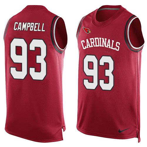 NFL Arizona Cardinals #93 Campbell Red Limited Tank Top Jersey