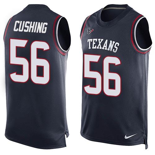 NFL Houston Texans #56 Cushing Blue Limited Tank Top Jersey