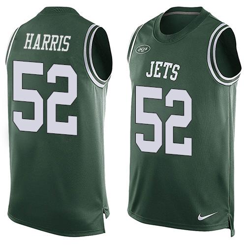 NFL New York Jets #52 Harris Green Short Sleeve Printed Jersey