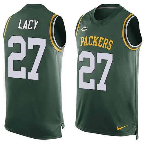 NFL Green Bay Packers #27 Lacy Green Limited Tank Top Jersey