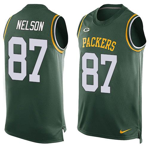 NFL Green Bay Packers #87 Nelson Green Limited Tank Top Jersey