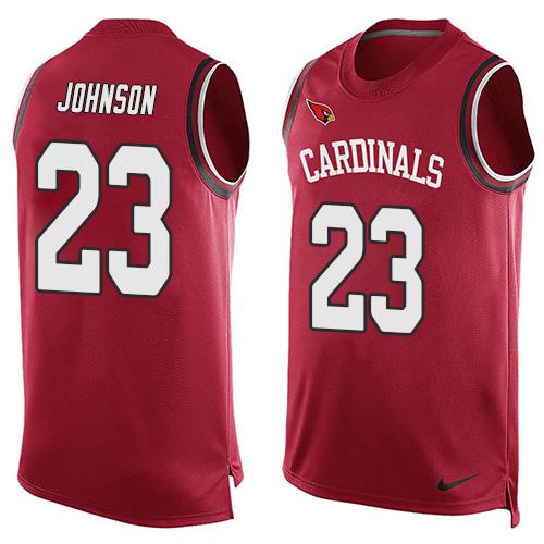 NFL Arizona Cardinals #23 Johnson Red Limited Tank Top Jersey