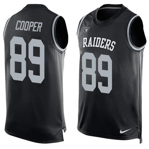 NFL Oakland Raiders #89 Cooper Blue Limited Tank Top Jersey