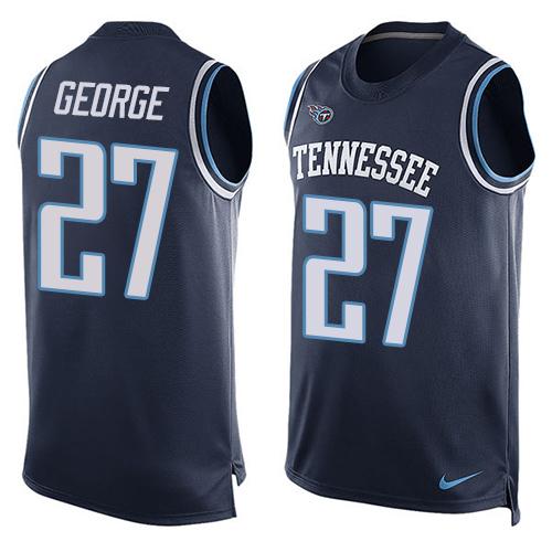 NFL Tennessee Titans #27 George Blue Limited Tank Top Jersey