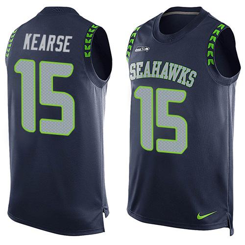 NFL Seattle Seahawks #15 Kearse Blue Limited Tank Top Jersey