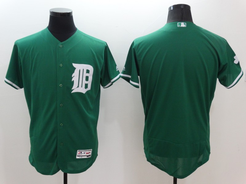 Majestics MLB Detroit Tigers Blank Green Elite Jersey