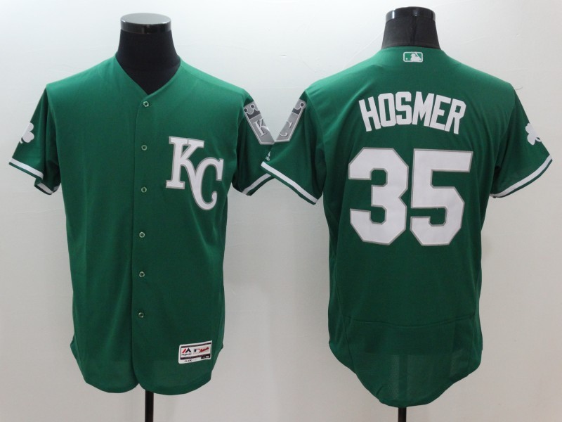 Majestics Kansas City Royals #35 Hosmer Green Elite Jersey