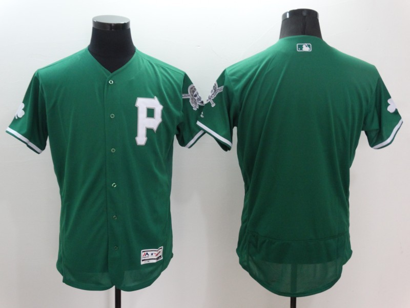 Majestics Pittsburgh Pirates Blank Green Elite MLB Jersey