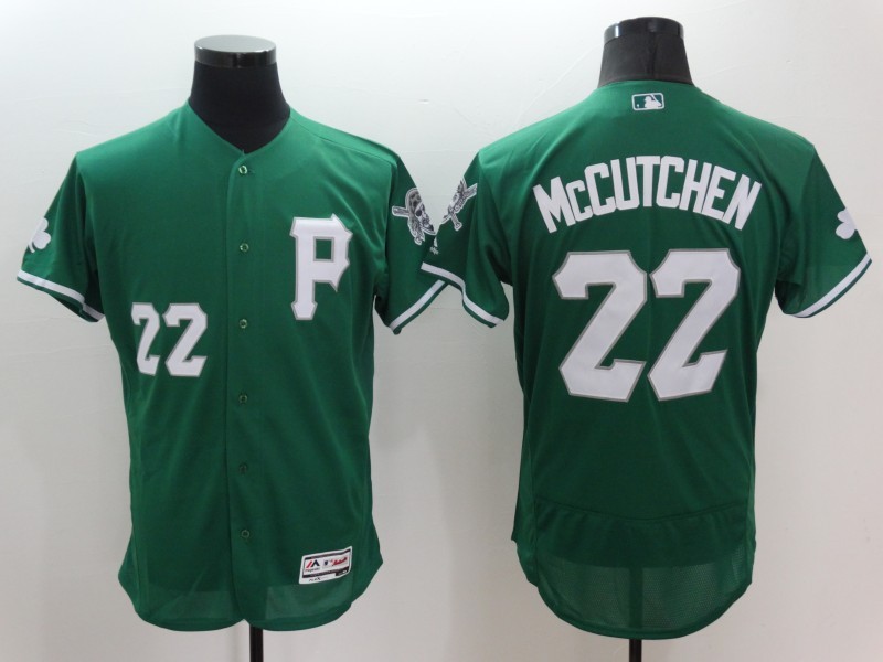 Majestics Pittsburgh Pirates #22 McCutchen Green Elite MLB Jersey