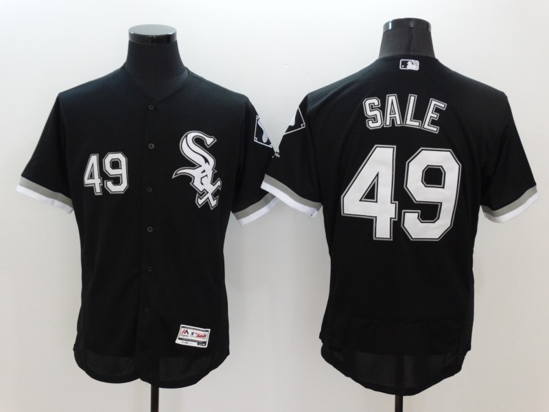 Majestics Chicago White Sox #49 Sale Black Elite Jersey