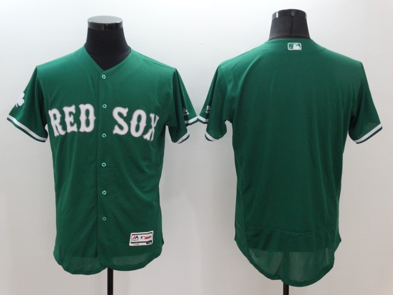 Majestics Boston Red Sox Blank Green Elite Jersey