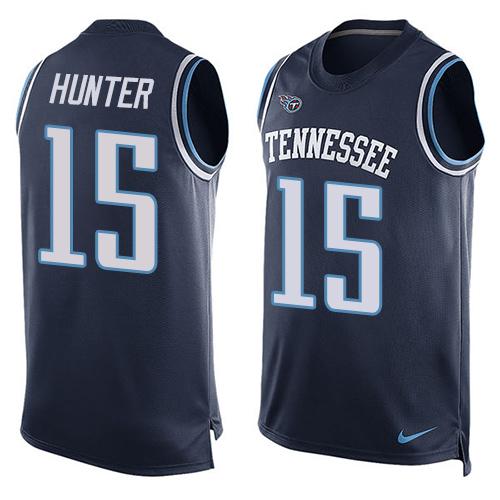 NFL Tennessee Titans #15 Hunter Blue Limited Tank Top Jersey