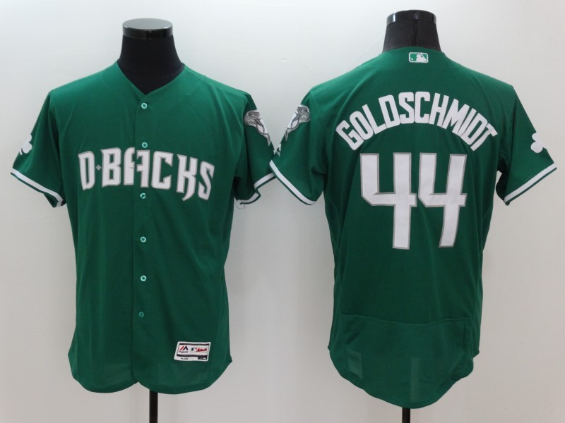 Majestics Arizona Diamondbacks #44 Goldschmidt Green Elite MLB Jersey