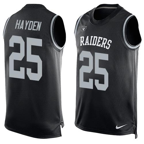 NFL Oakland Raiders #25 Hayden Blue Limited Tank Top Jersey