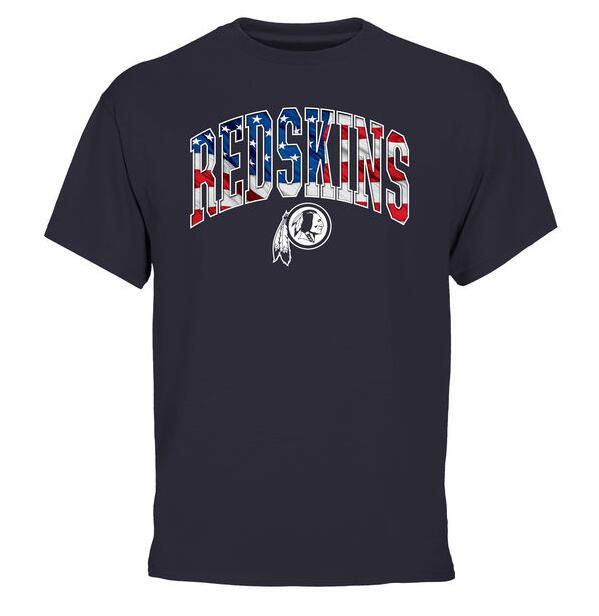 Mens Washington Redskins Pro Line Navy Banner Wave T-Shirt 