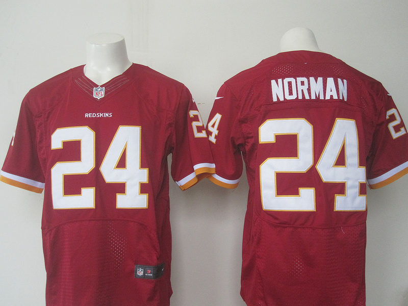 Nike NFL Washington Redskisn #24 Norman Red Elite Jersey