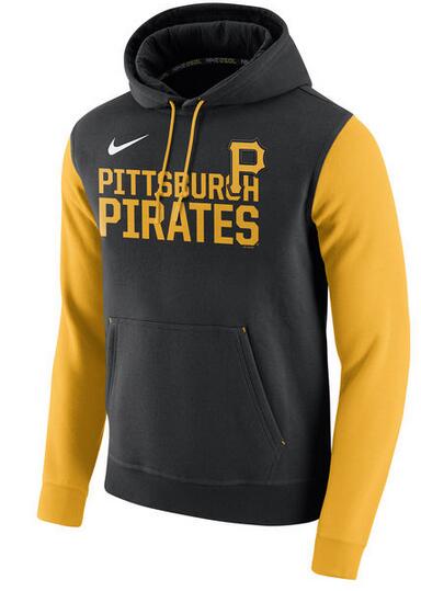 MLB Pittsburgh Pirates Black Yellow Hoodie