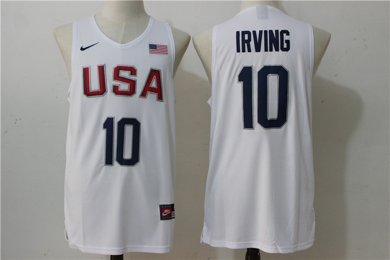 NBA USA Team #10 Irving White 2016 Jersey