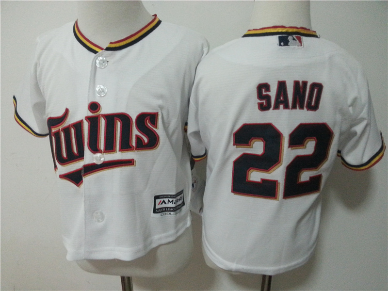 MLB Minnesota Twins #22 Sano White Kids Jersey 2-5T