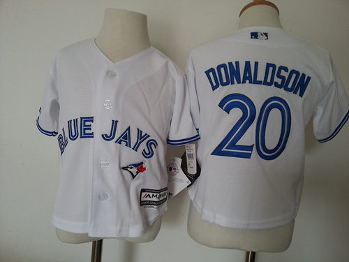 MLB Toronto Blue Jays #20 Donaldson White Kids Jersey 2-5T
