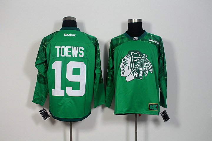 NHL Chicago Blackhawks #80 Toews Green Jersey
