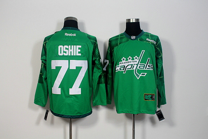 NHL Washington Captitals #77 Oshie Green Jersey
