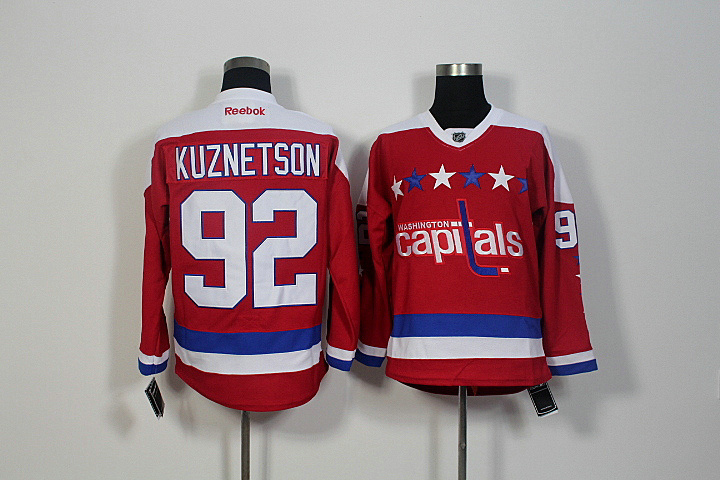 NHL Washington Captitals #92 Kuznetson Red Jersey