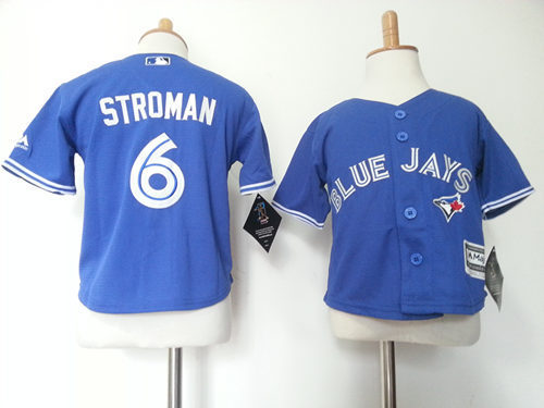 MLB Toronto Blue Jays #6 Stroman Blue Kids Jersey 2-5T