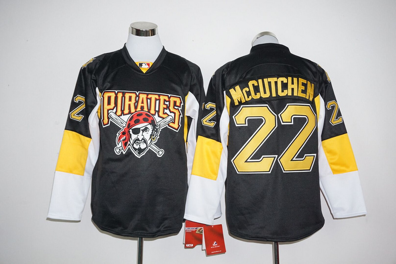 MLB Pittsburgh Pirates #22 McCutchen Black Long-Sleeve Jersey