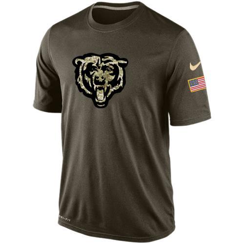 Mens Chicago Bears Salute To Service Nike Dri-FIT T-Shirt 